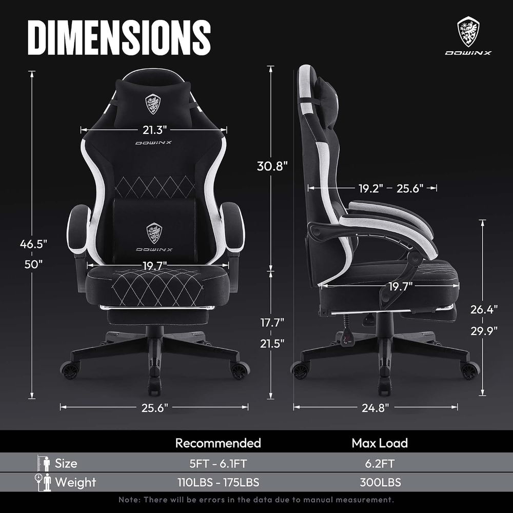abric Gaming Chair, Ergonomic  - đánh giá và giá Video Gaming & Esports Usd Acc